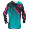 MAILLOT KINETIC MESH TEAL/ROSE/NOIR Maillot cross enfant