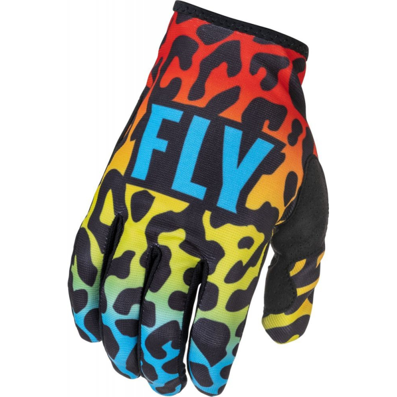 GANTS FLY LITE S.E. EXOTIC ROUGE/JAUNE/BLEU Gant moto cross