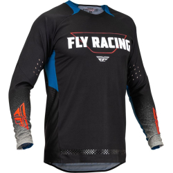 MAILLOT FLY EVO NOIR/GRIS/BLEU Maillot moto cross