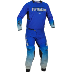 PANTALON FLY EVO BLEU/GRIS Pantalon moto cross