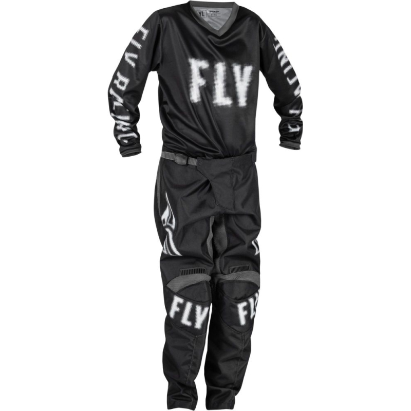 PANTALON FLY F-16 NOIR/BLANC Pantalon moto cross enfant