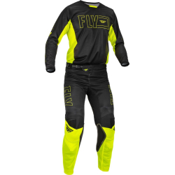 MAILLOT FLY KINETIC MESH JAUNE FLUO/NOIR Maillot moto cross