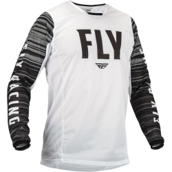 MAILLOT FLY KINETIC MESH BLANC/NOIR/GRIS Maillot moto cross