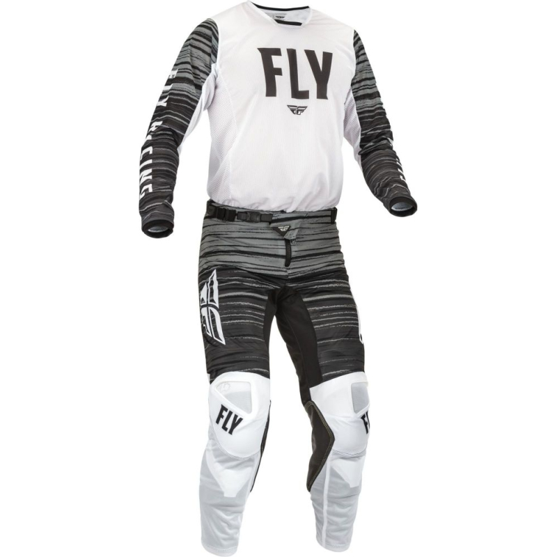 MAILLOT FLY KINETIC MESH BLANC/NOIR/GRIS Maillot moto cross