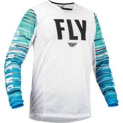 MAILLOT FLY KINETIC MESH BLANC/BLEU/MINT Maillot moto cross