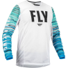 MAILLOT FLY KINETIC MESH BLANC/BLEU/MINT Maillot moto cross