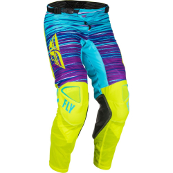 PANTALON FLY KINETIC MESH L.E. JAUNE FLUO/BLEU/MAGENTA Pantalon moto cross