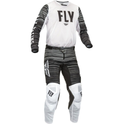 PANTALON FLY KINETIC MESH BLANC/NOIR/GRIS Pantalon moto cross