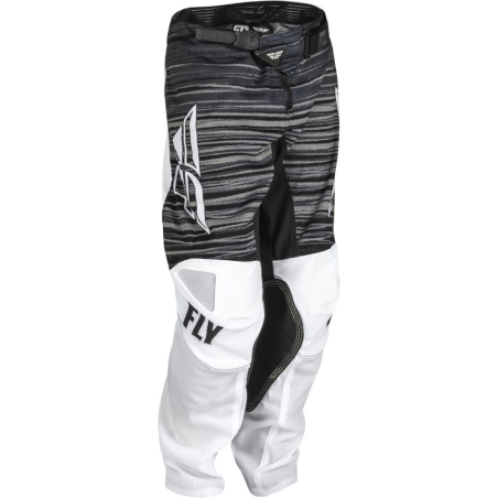 PANTALON FLY KINETIC MESH NOIR/BLANC/GRIS Pantalon moto cross enfant