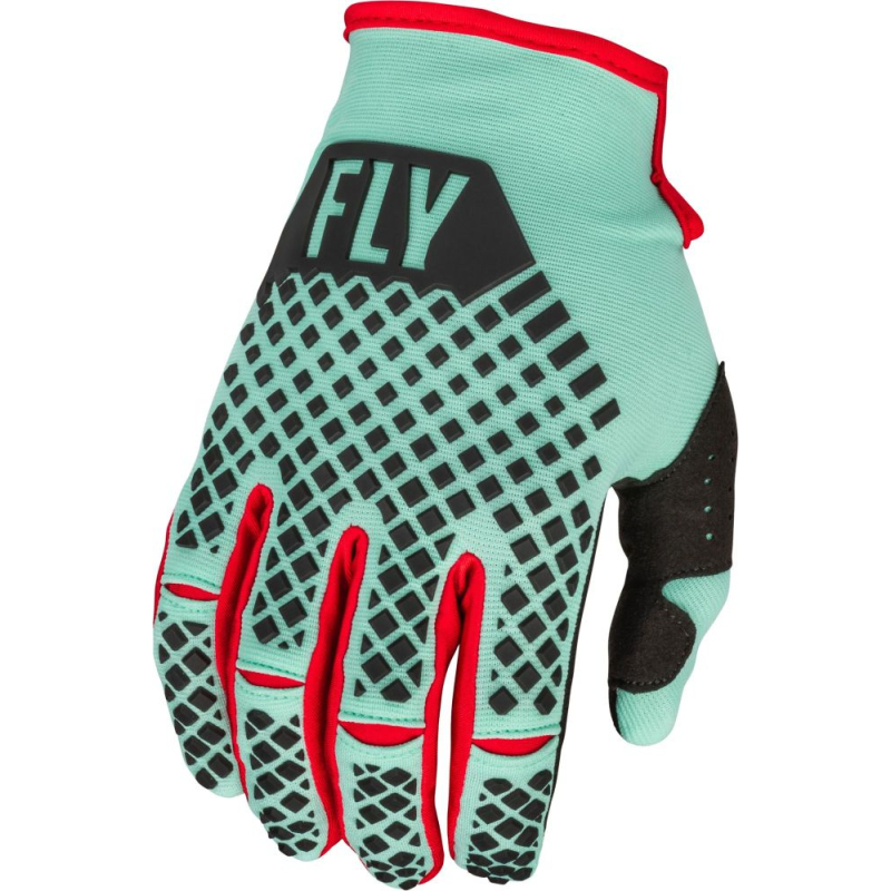 GANTS FLY KINETIC S.E. RAVE MINT/NOIR/ROUGE Gant moto cross