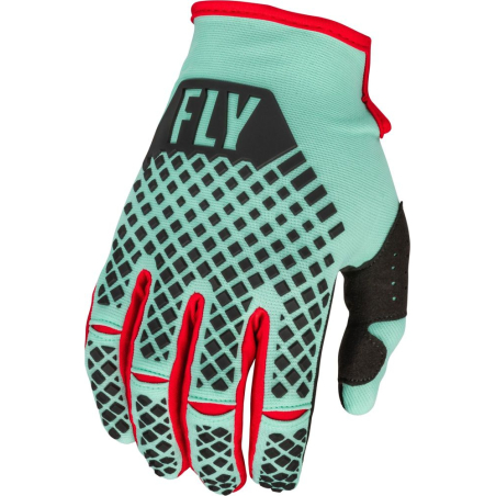 GANTS FLY KINETIC S.E. RAVE MINT/NOIR/ROUGE Gant moto cross