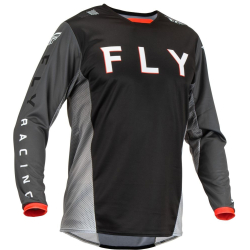 MAILLOT FLY KINETIC KORE NOIR/GRIS Maillot moto cross