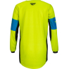 MAILLOT FLY KINETIC KHAOS JAUNE FLUO/NOIR/CYAN Maillot cross enfant