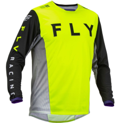 MAILLOT FLY KINETIC KORE JAUNE FLUO/NOIR Maillot moto cross