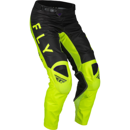 PANTALON FLY KINETIC KORE JAUNE FLUO/NOIR Pantalon moto cross enfant