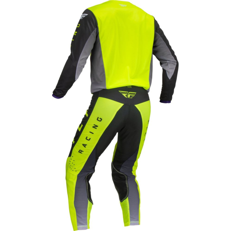 PANTALON FLY KINETIC KORE JAUNE FLUO/NOIR Pantalon moto cross enfant