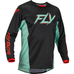 MAILLOT FLY KINETIC S.E. RAVE NOIR/MINT/ROUGE Maillot moto cross