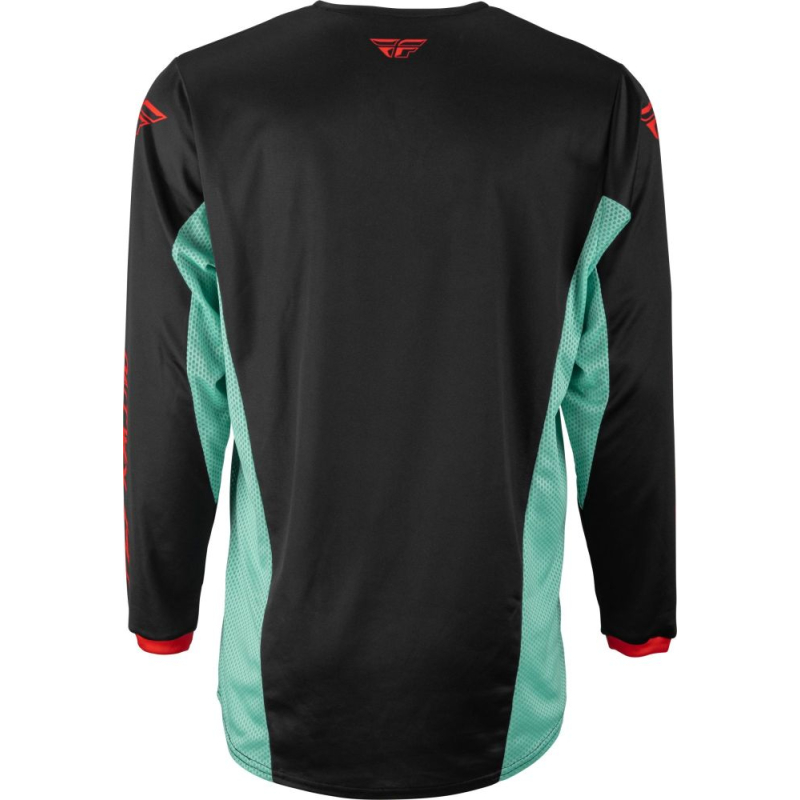 MAILLOT FLY KINETIC S.E. RAVE NOIR/MINT/ROUGE Maillot moto cross