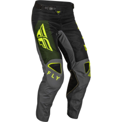 PANTALON FLY KINETIC JET NOIR/VERT OLIVE/JAUNE FLUO Pantalon moto cross