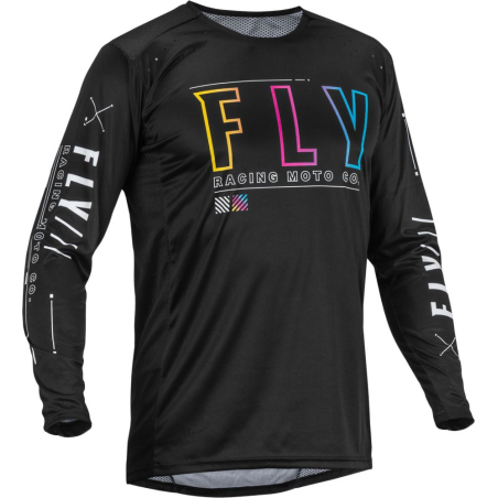 MAILLOT FLY LITE S.E. AVENGE NOIR/SUNSET Maillot moto cross