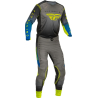 PANTALON FLY LITE GRIS/BLEU/JAUNE FLUO Pantalon moto cross enfant