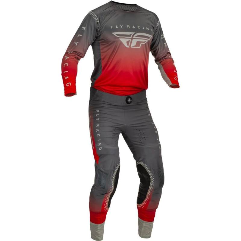 PANTALON FLY LITE ROUGE/GRIS Équipement motocross