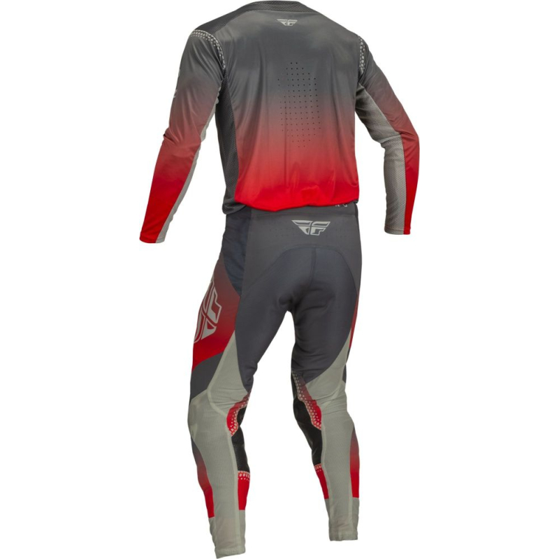 PANTALON FLY LITE ROUGE/GRIS Équipement motocross