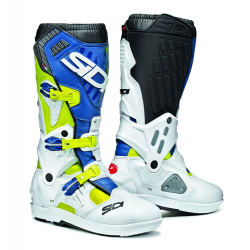 BOTTES SIDI ATOJO SRS JAUNE FLUO/BLANC/BLEU Botte moto cross