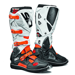 BOTTES SIDI CROSSFIRE 3 ORANGE FLUO/NOIR/BLANC Botte moto cross