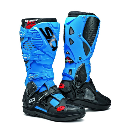 BOTTES SIDI CROSSFIRE 3 SRS BLEU CLAIR/NOIR Botte moto cross