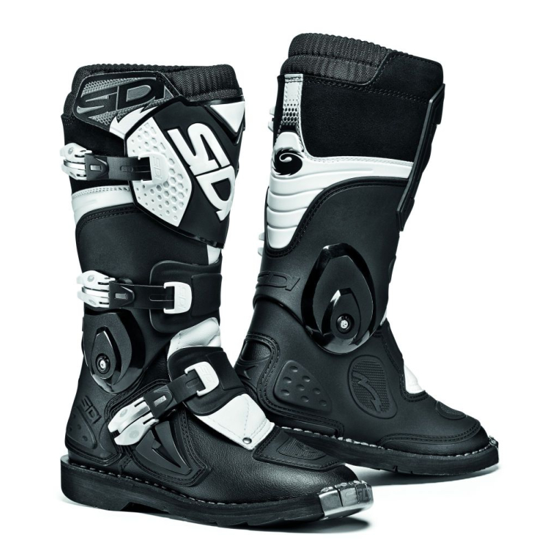 BOTTES SIDI FLAME JUNIOR NOIR/BLANC Botte moto cross