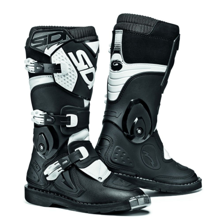 BOTTES SIDI FLAME JUNIOR NOIR/BLANC Botte moto cross