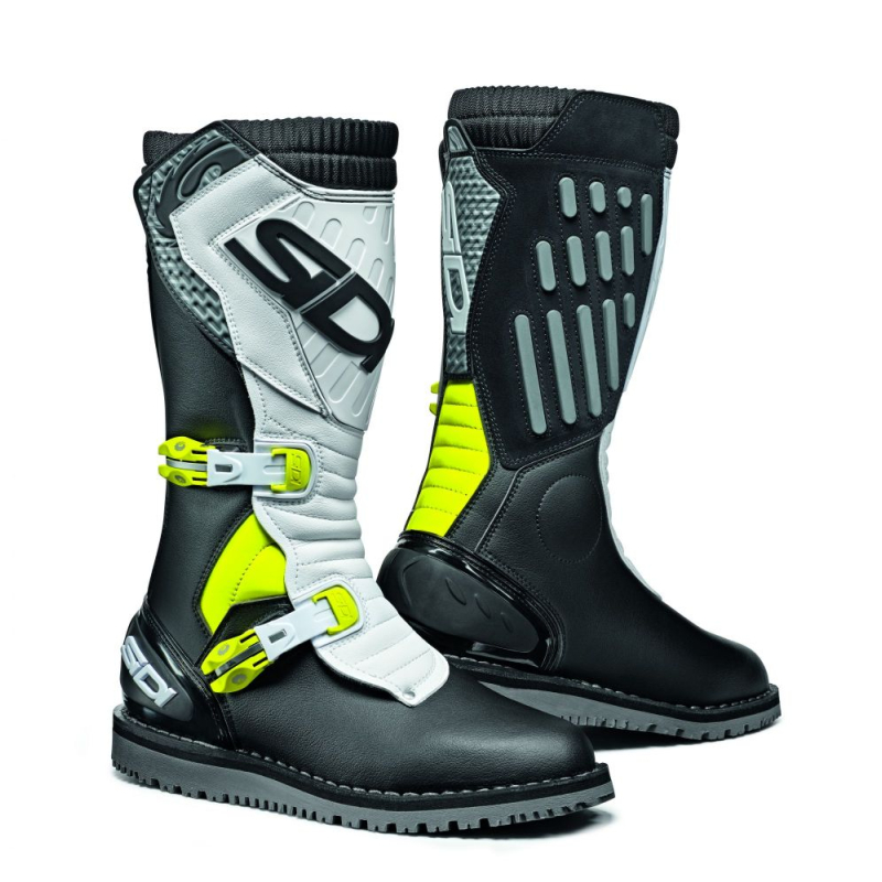 BOTTES SIDI TRIAL ZERO.2 NOIR/BLANC/JAUNE Botte moto cross