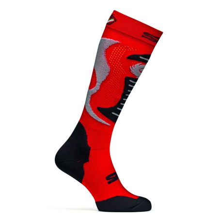 CHAUSSETTES FAENZA ROUGE/BLANC Sous-vêtement moto cross