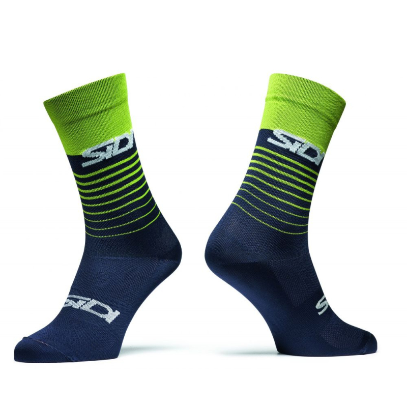 CHAUSSETTES MIAMI BLEU/LIME Sous-vêtement moto cross