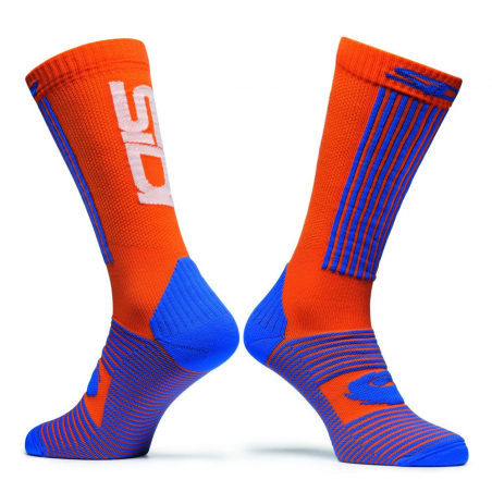 CHAUSSETTES X-RACE ORANGE/BLEU Sous-vêtement moto cross