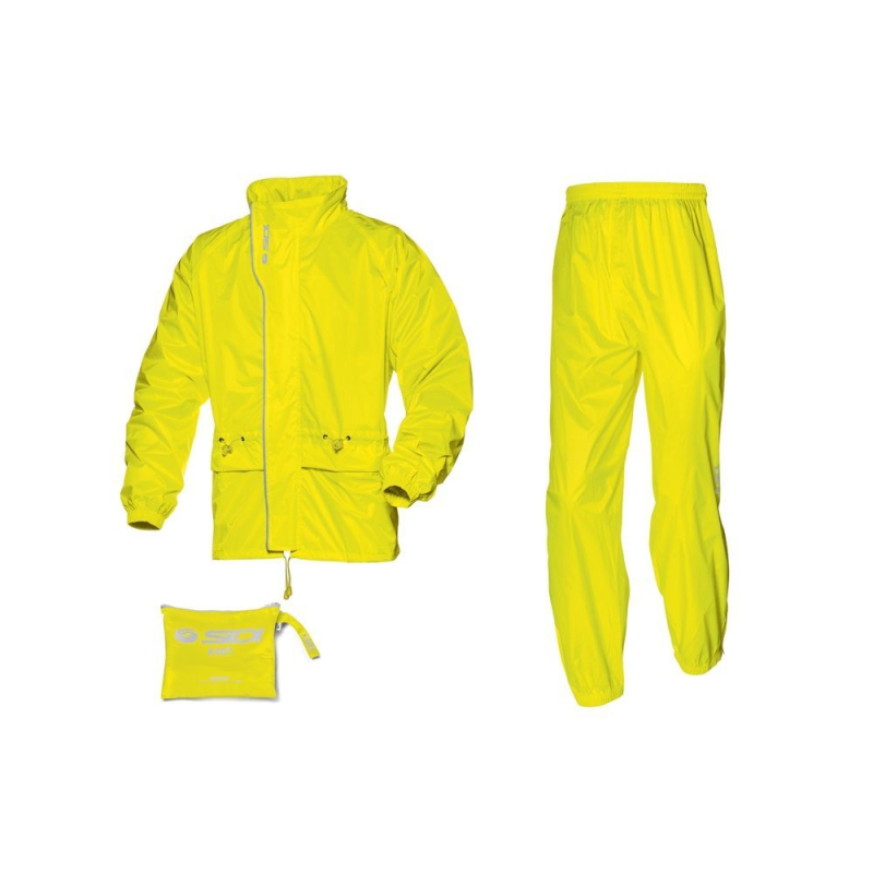 K-OUT 3 JAUNE FLUO 2 PCES L Veste pluie et enduro