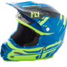 CASQUE CROSS FLY F2 CARBON FORGE MIPS NOIR/JAUNE/BLEU Casque moto cross