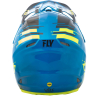 CASQUE CROSS FLY F2 CARBON FORGE MIPS NOIR/JAUNE/BLEU Casque moto cross