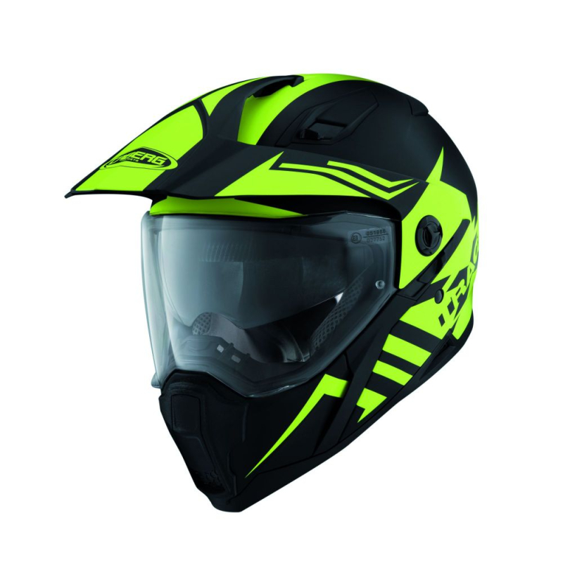 CASQUE CABERG XTRACE LUX NOIR MAT/JAUNE FLUO Casque moto cross