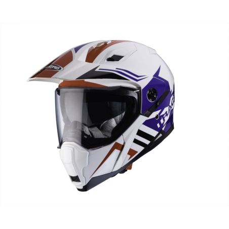 CASQUE CABERG XTRACE LUX BLANC/ROUGE/BLEU