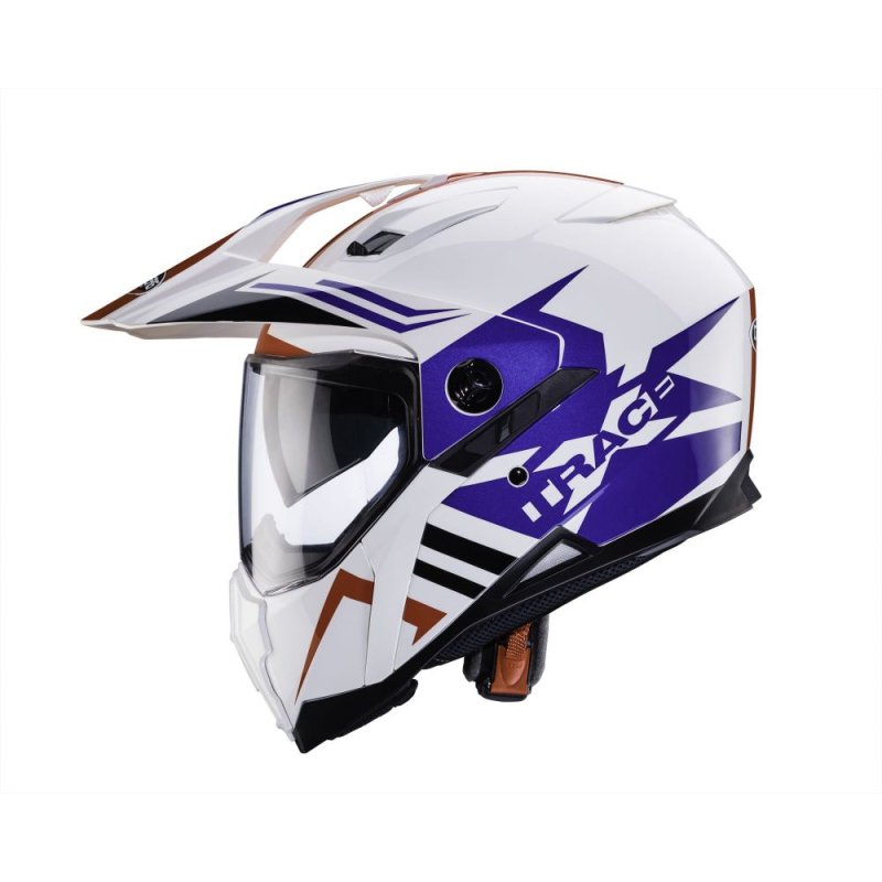 CASQUE CABERG XTRACE LUX BLANC/ROUGE/BLEU Casque moto cross
