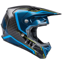 CASQUE FLY FORMULA CARBON AXON NOIR/BLEU/JAUNE FLUO