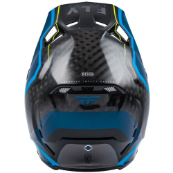 CASQUE FLY FORMULA CARBON AXON NOIR/BLEU/JAUNE FLUO