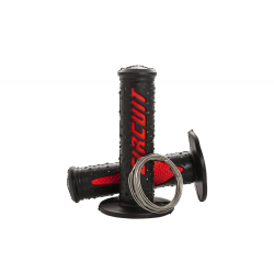 GRIPS CIRCUIT ELECTRA NOIR ROUGE Poignée moto cross