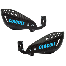 PROTEGE-MAINS CIRCUIT VECTOR CARBONE/BLEU TM Protège main moto cross