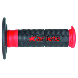 POIGNEES ARIETE DUALITY DOUBLE DENSITE NOIR-ROUGE Poignée moto cross