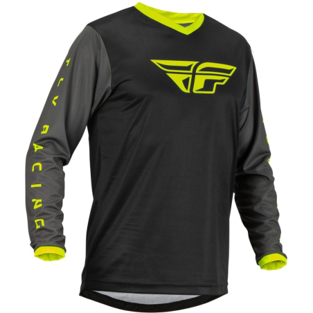 MAILLOT FLY F-16 NOIR/GRIS/JAUNE FLUO Maillot moto cross