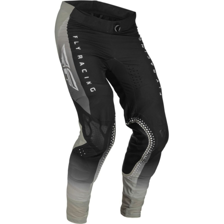 PANTALON FLY LITE NOIR ET GRIS RACING Pantalon moto cross enfant