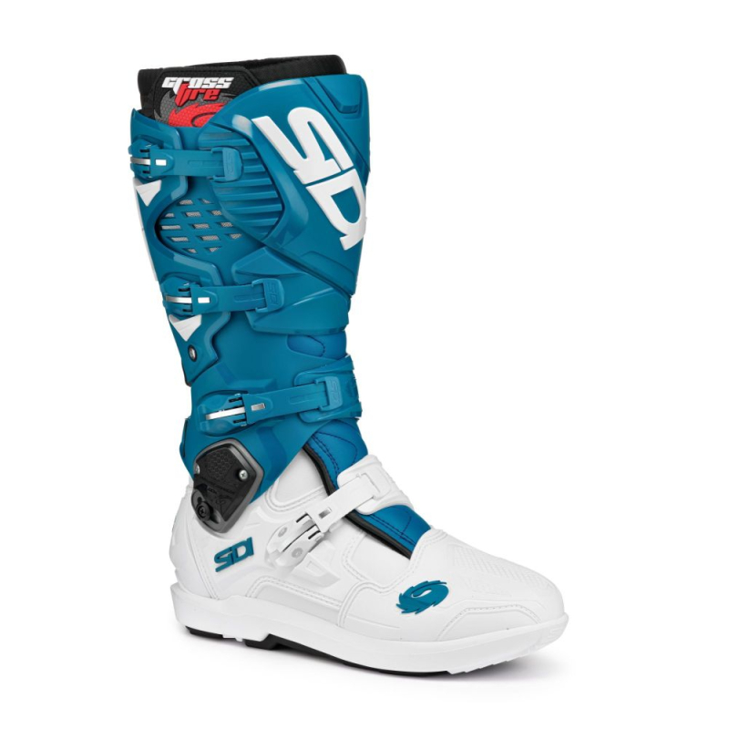 BOTTES SIDI CROSSFIRE 3 SRS BLANC/PETROLE Botte moto cross